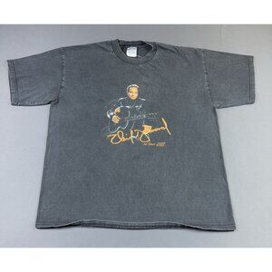 Rare Vintage Y2K Neil Diamond 2001 Tour Concert Promo Black Faded XL Tee Gildan